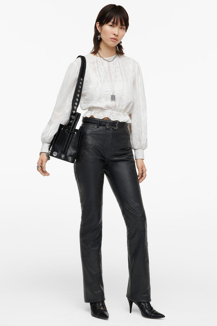 Studded bucket bag zara clearance